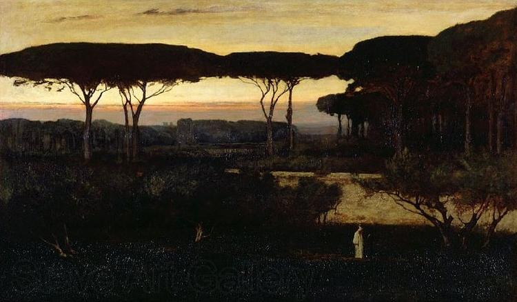 George Inness Pines and Olives at Albano
